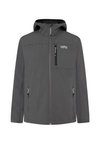 GLOBETROTTER - Softshelljacke, Kapuze, für Damen - BLACK/VOLCANIC ASH