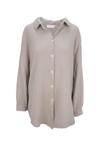 Seasons of April - Bluse SUSIE MUSSELIN OVERSIZED Damen Musselinbluse aus 100% Baumwolle, Gr. S/M & L/XL - Anthrazit