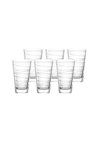 LEONARDO Trinkgläser Vario Struttura 280 ml 6er Set transparent - VARIO - transparent