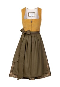 EDELNICE - Midi Dirndl Hanna Cord Gelb - gelb