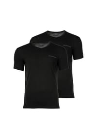 EMPORIO ARMANI - Herren T-Shirt, 2er Pack - CORE LOGOBAND, V-Neck, Stretch Cotton - Blau