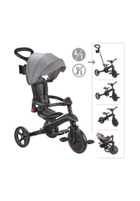 GLOBBER - EXPLORER TRIKE FOLDABLE 4in1 schwarz-grau - grau