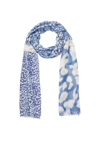 S.Oliver Red Label - Schal, Fransen, für Damen - 57D3  BLUE