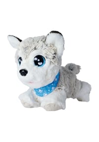 Simba - ChiChi LOVE Interaktives Kuscheltier "Happy Husky", 12 Sprachbefehle, 30 cm - GRAU
