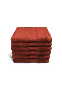 GRACE GRAND SPA - Duschtuch Avantgarde mit breiter Webbordüre - Kaminrot