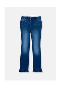 MADELEINE - Jeans mit Plissee-Saum - blue