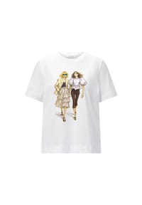rich&royal - T-Shirt, Baumwolle, für Damen - 100  WHITE
