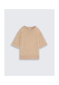 TOM TAILOR - Pullover, Rippbündchen, für Damen - 28343 BROWN MELANG