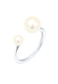 elli. - Ring Süßwasserzuchtperle Modern 925 Silber - Silber
