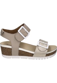 Seibel - Sandaletten "Quinn 02", Keilabsatz, Leder, für Damen - 231 CREME-KOMBI