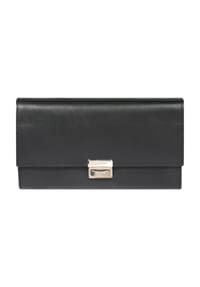 DUNMORE - Kellner-Geldbörse, Leder, uni - BLACK