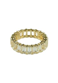 VANDENBERG - Damen Ring, 925er Silber mit Bergkristall - GOLD
