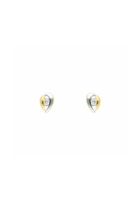Adelia's - Damen Gold Schmuck 585 Gold Ohrringe  Ohrstecker mit Zirkonia - gold