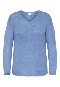 ONLY CARMAKOMA - Strickpullover, V-Ausschnitt, für Damen - 260518 RIVIERA