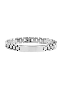 Adelia's Bold Style - Armband – Gliederarmband aus Edelstahl 21 cm - silber