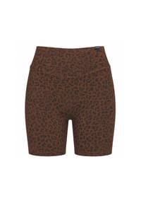 SMILODOX - Short Leggings Velvara - Braun Leo