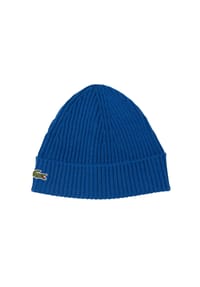 LACOSTE - Unisex Mütze - Strickmütze, Beanie, Wolle, Logo-Patch, One Size - 240 RED