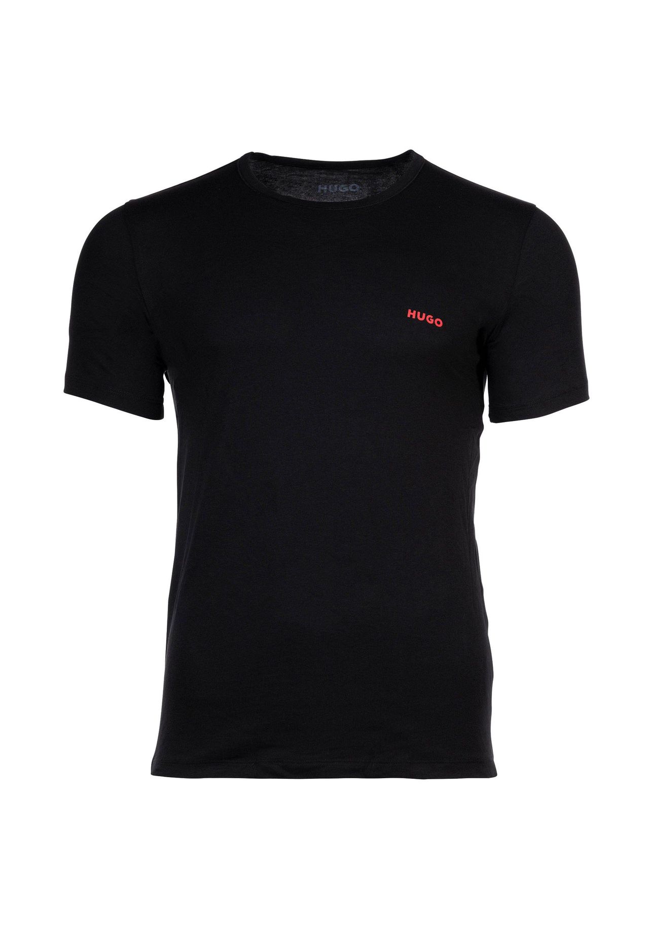 Hugo Unterhemd 3Er Pack, Rundhals, Logo, Baumwolle, Uni, FüR Herren, Schwarz, Xl