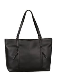 TOM TAILOR BECA - Shopper, Kunstleder, Reißverschluss, für Damen - BLACK
