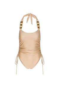 MODA MINX - Badeanzug Boujee mit tollem Steinbesatz - Champagne