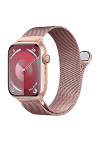 S&T DESIGN - Mesh Armband für Apple Watch 42–49mm - rosa