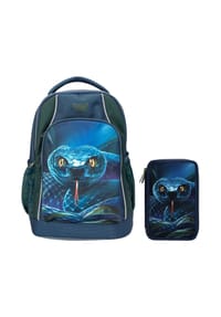 DEPESCHE - Schul-Set Schlange Adventure World blau-grün - blau-grün