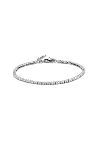 Fiocco JEWELRY - Trinity Armband Zirkonia weiß Brillantschliff , 925 Sterling Silber - gelbgold