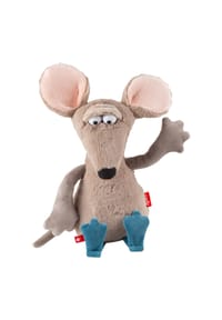 sigikid® - Plüschtier Maus Kuschelformers ,  für Kinder - grau/blau