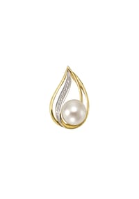 Orolino - Anhänger 585/- Gold 1 Süßwasserzuchtperle 0,04ct - gelb