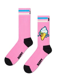 HAPPY SOCKS - Socken "Ice Cream", Rippbündchen - 3300 PINK