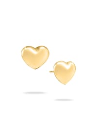 Echtzeit - Ohrstecker - Puffy Heart - gold