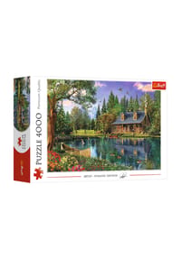Trefl - Puzzle Hütte am See, 4000 Teile, 136 x 96 cm - 
