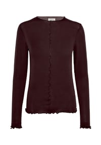 CARTOON - Langarm-Shirt mit Kragen - Dark Aubergine