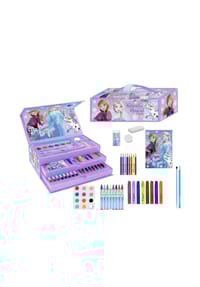 Disney - Disney Frozen Mal- und Zeichenkoffer – Kinder Kreativset mit Stiften - Mehrfarbig 41x58x3 cm