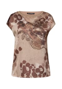 BETTY BARCLAY - Blusenshirt mit Aufdruck - Blau/Rot