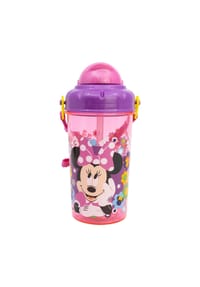Disney - Disney Minnie Kinder Trinkflasche 465?ml mit Strohhalm und Tragegurt - Mehrfarbig 17,3x7,5x7,5 cm