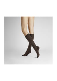 Hudson - Kniestrümpfe Winter Plait, Wollanteil, für Damen - 0005 BLACK