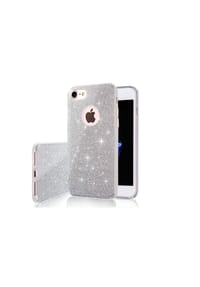 COFI - TFO Glitter 3in1 Kompatibel mit  iPhone 18 Pro / 17 Pro Silber - Transparent