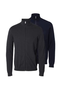 SELECTED - Strickjacke 2er Pack Berg - Schwarz