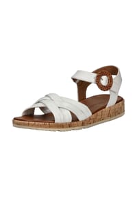 Tamaris - Leder Sandalen - Weiß