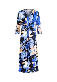 BETTY BARCLAY - Midikleid mit Raffung - Dunkelblau/Blau