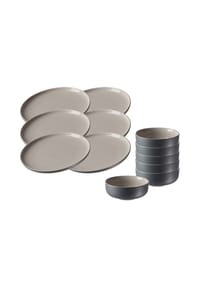 Ritzenhoff & Breker Frühstücksset Jasper 12er Set - JASPER - grau