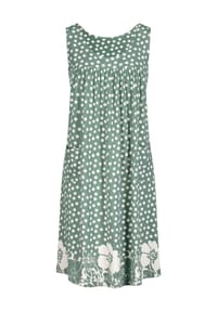 SIEH AN! - Jersey-Kleid - jade-weiß-bedruckt