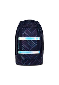 Satch PACK - Schulrucksack, Zweiwegereißverschluss, Laptopfach - PURPLE LASER