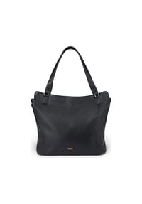 L.CREDI SAVERA - Shopper, Kunstleder, Laptopfach, für Damen - CHOCOLATE