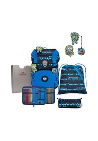 DerDieDas® ERGOFLEX TINY - Schulranzen, 8-teilig, gepolstert - SUPERFLASH BLUE