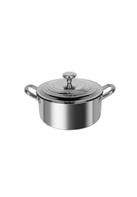 Cheffinger - Edelstahl Kochtopf geeignet für alle Herdarten, Antihaftbeschichtet - Silber 24 cm