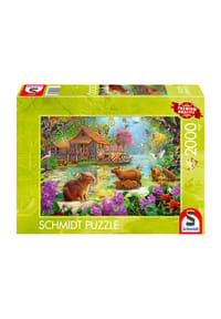 Schmidt - Bilderpuzzle "Oase der Capybaras", 2000 Teile - 