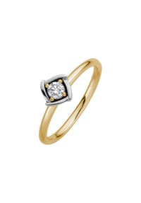 LYOMI - Ring 585/- Gold 1 Diamant 0,15ct. - mehrfarbig