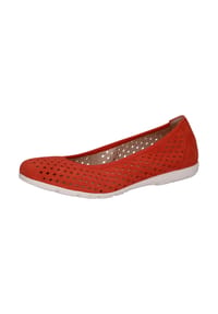 Caprice - Veloursleder Ballerinas - Orange